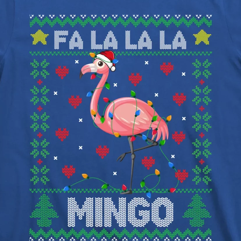 Fa La La La Mingo Funny Flamingo Ugly Christmas Sweater Gift T-Shirt