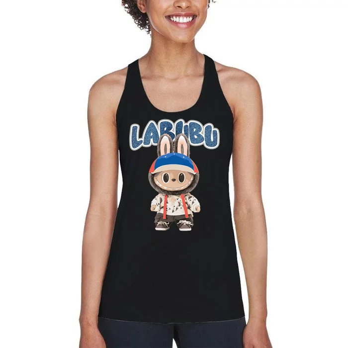 Funny Labubu Lover Cute Labubu The Monsters Party Women's Racerback Tank