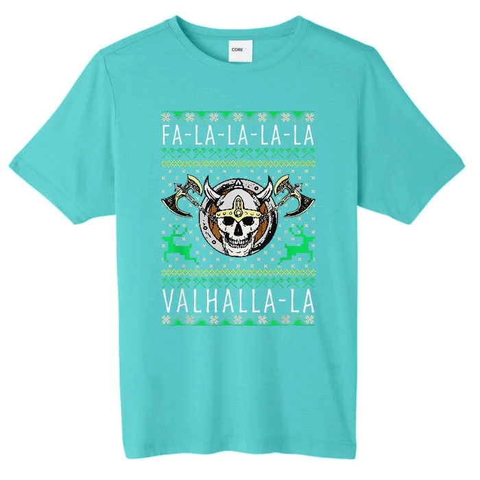 Fa La La La Valhalla La Viking God Ugly Christmas ChromaSoft Performance T-Shirt