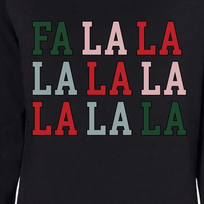 Fa La La La Mingo Flamingo Santa Pink Ugly Christmas Gift Womens California Wash Sweatshirt