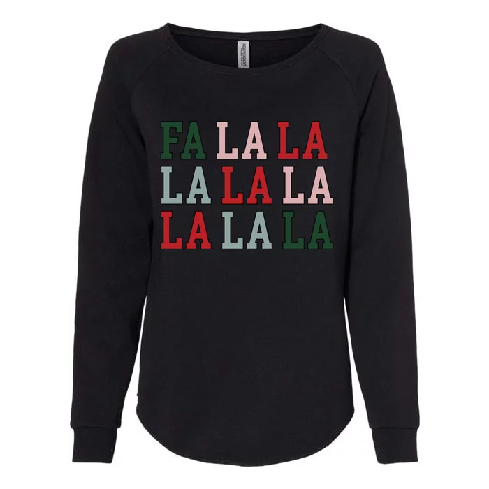 Fa La La La Mingo Flamingo Santa Pink Ugly Christmas Gift Womens California Wash Sweatshirt