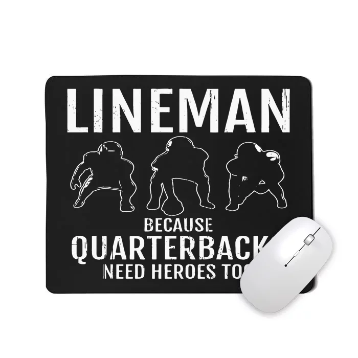 Football Lineman & Linemen Offensive Position Team Mousepad