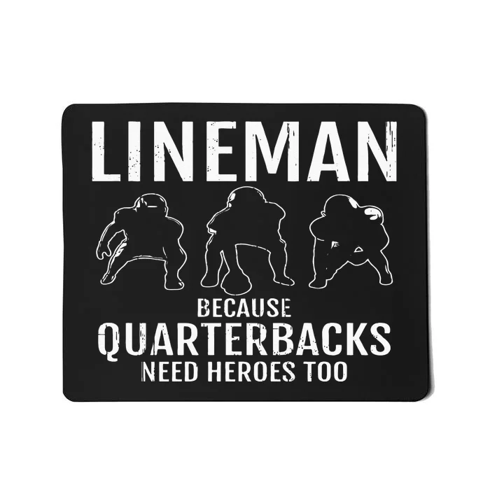 Football Lineman & Linemen Offensive Position Team Mousepad