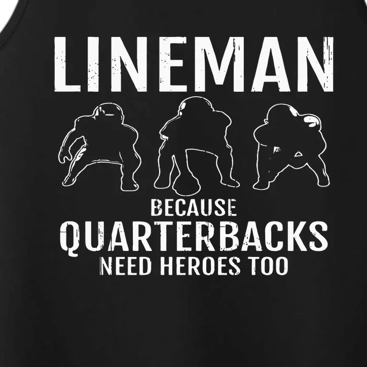 Football Lineman & Linemen Offensive Position Team Performance Tank