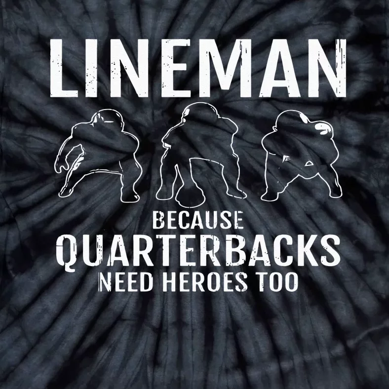 Football Lineman & Linemen Offensive Position Team Tie-Dye T-Shirt