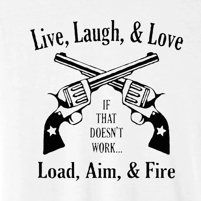 Funny live laugh love  Doesn't work  load aim fire ChromaSoft Performance T-Shirt