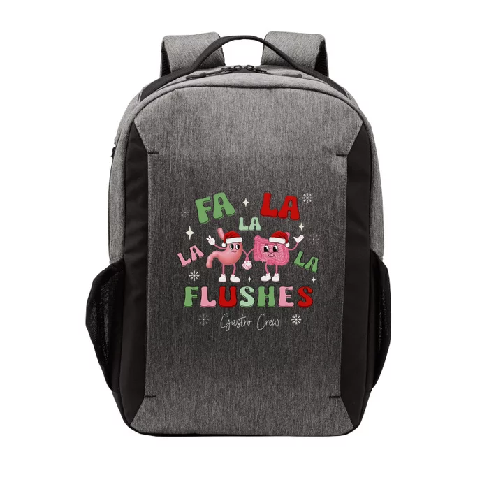 Fa La La La Flushes Gastro Crew Christmas Gi Nurse Vector Backpack