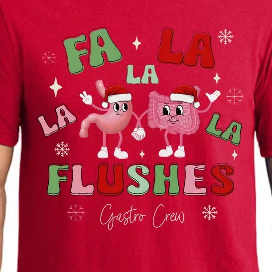 Fa La La La Flushes Gastro Crew Christmas Gi Nurse Pajama Set