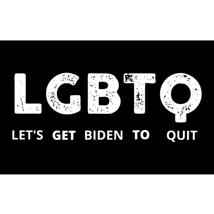 Funny LGBTQ Let's Get Biden To Quit Parody Design 2021 Bumper Sticker