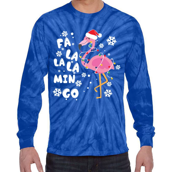 Fa La La La Mingo Time Cute Gift Tie-Dye Long Sleeve Shirt