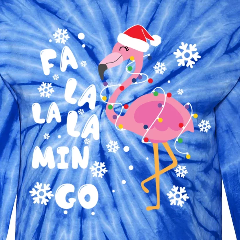 Fa La La La Mingo Time Cute Gift Tie-Dye Long Sleeve Shirt