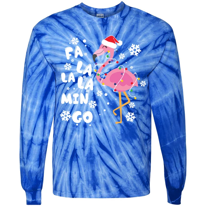 Fa La La La Mingo Time Cute Gift Tie-Dye Long Sleeve Shirt