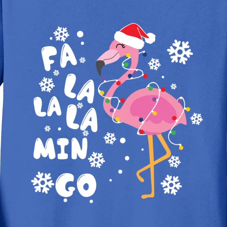 Fa La La La Mingo Time Cute Gift Kids Long Sleeve Shirt