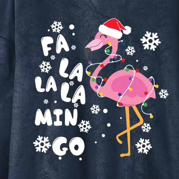 Fa La La La Mingo Time Cute Gift Hooded Wearable Blanket