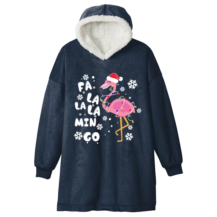 Fa La La La Mingo Time Cute Gift Hooded Wearable Blanket