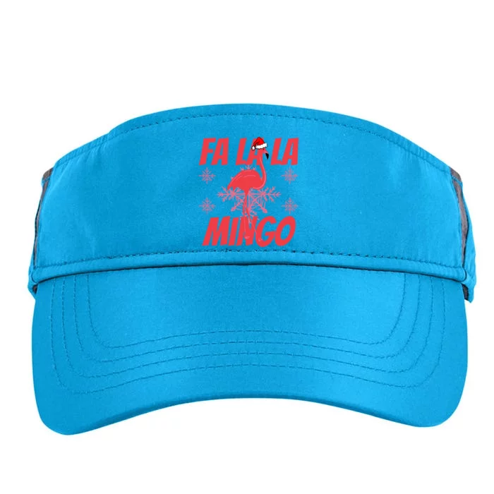 Fa La La Mingo Flamingo Christmas Gift Adult Drive Performance Visor