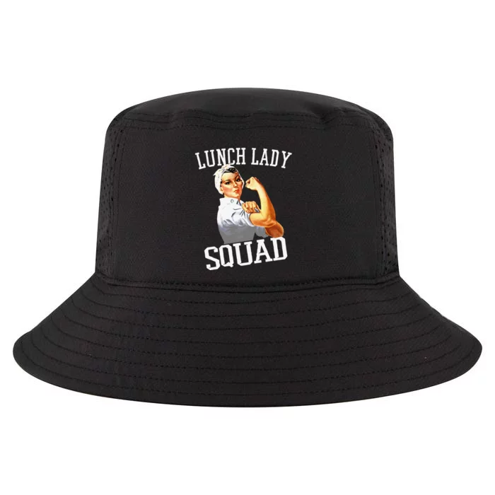 Funny Lunch Lady Gifts Cafeteria Worker Lunch Lady Squad Cool Comfort Performance Bucket Hat