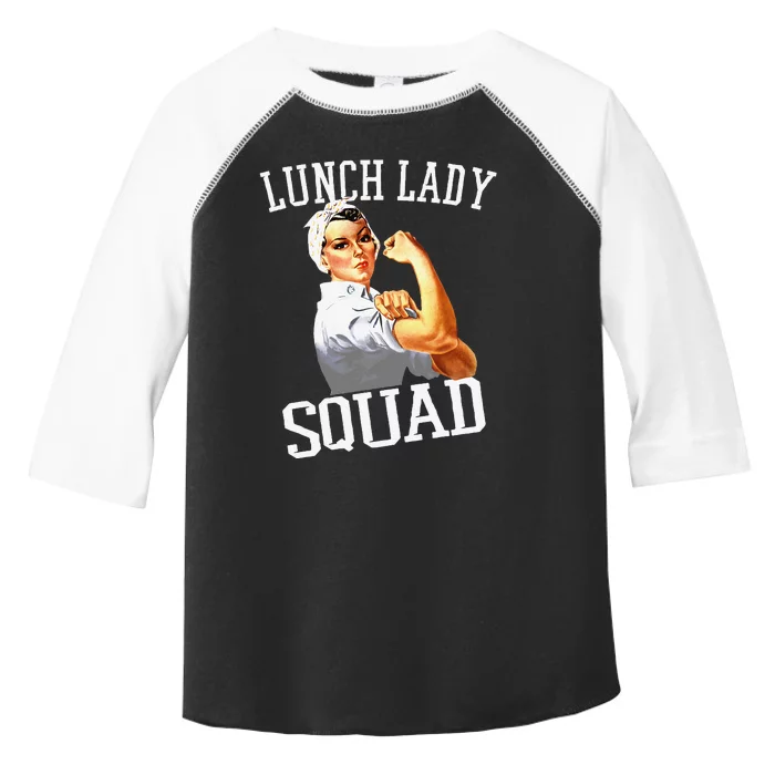 Funny Lunch Lady Gifts Cafeteria Worker Lunch Lady Squad Toddler Fine Jersey T-Shirt