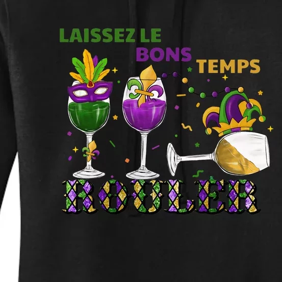 Funny Laissez Les Bons Temps Rouler Mardi Gras Women's Pullover Hoodie