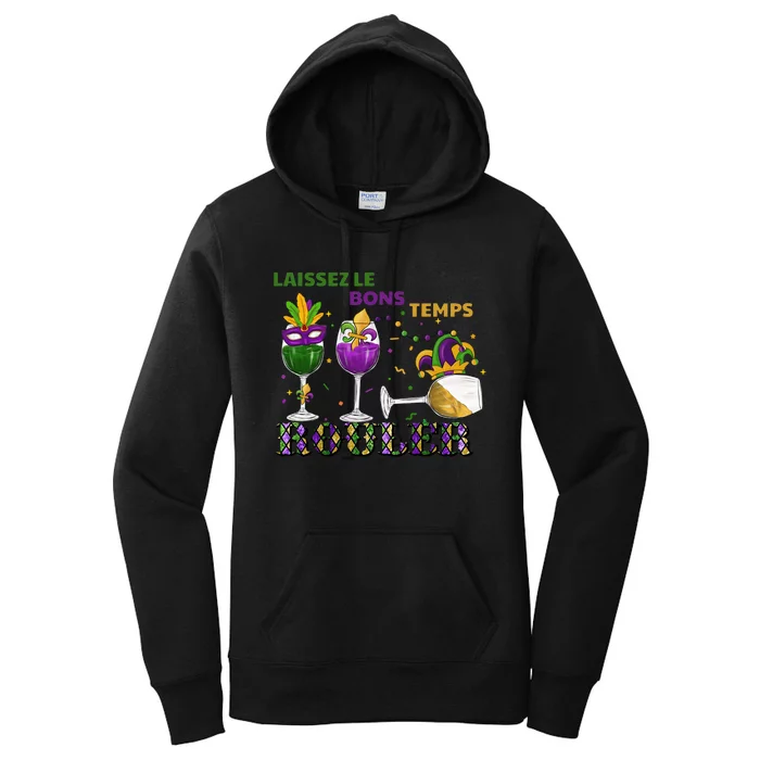 Funny Laissez Les Bons Temps Rouler Mardi Gras Women's Pullover Hoodie