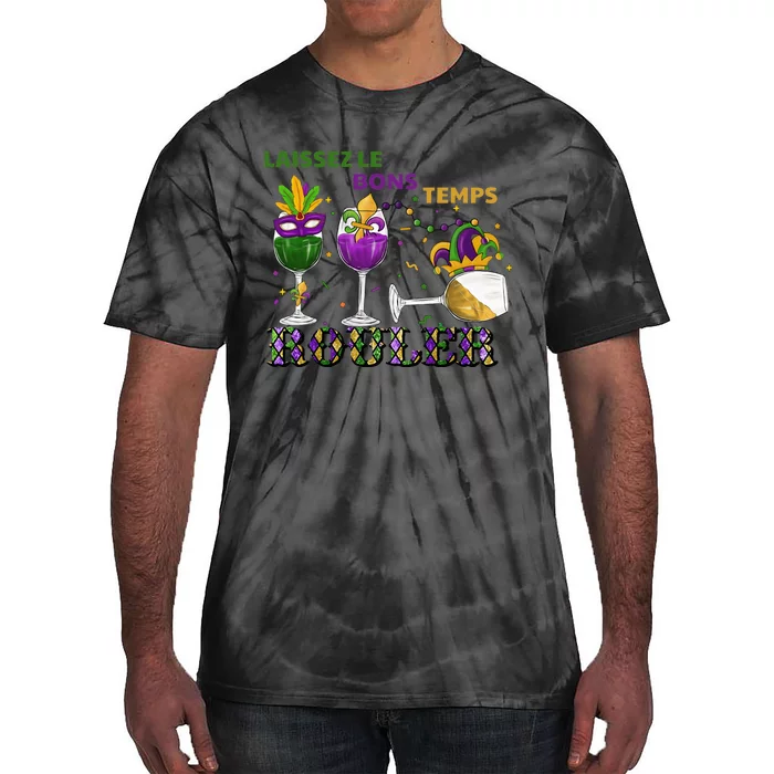 Funny Laissez Les Bons Temps Rouler Mardi Gras Tie-Dye T-Shirt