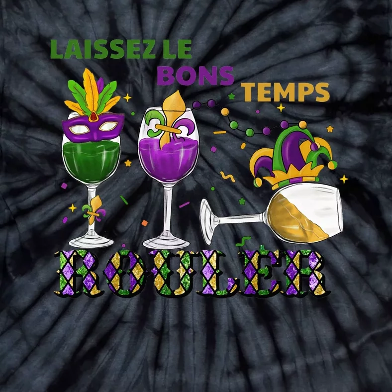 Funny Laissez Les Bons Temps Rouler Mardi Gras Tie-Dye T-Shirt