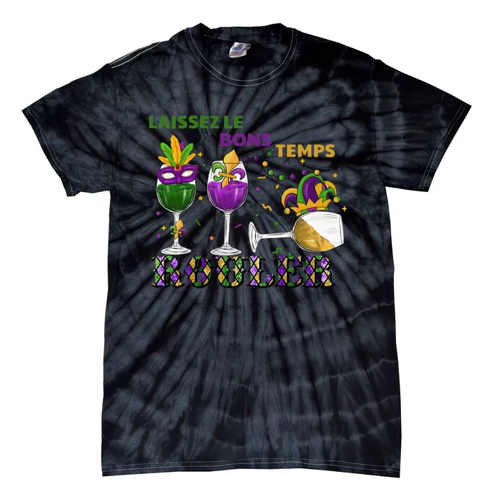 Funny Laissez Les Bons Temps Rouler Mardi Gras Tie-Dye T-Shirt