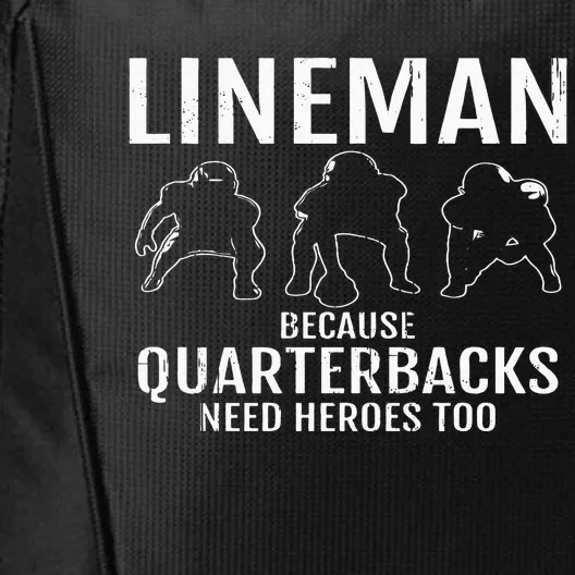 Football Lineman & Linemen Offensive Position Team City Backpack