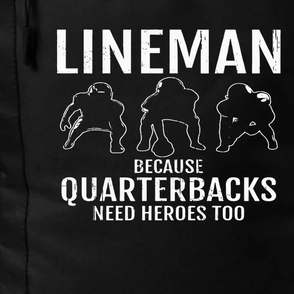 Football Lineman & Linemen Offensive Position Team Daily Commute Backpack