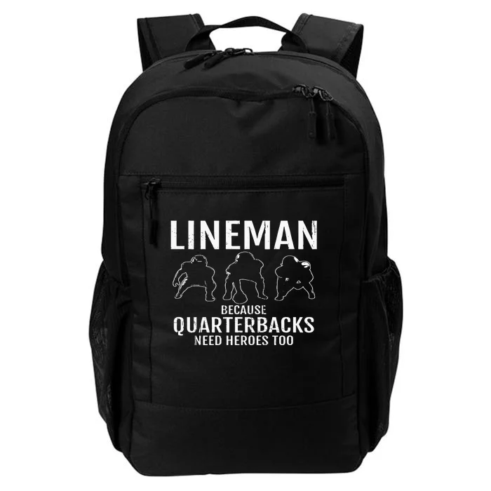 Football Lineman & Linemen Offensive Position Team Daily Commute Backpack