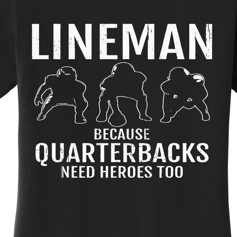 Football Lineman & Linemen Offensive Position Team Women's T-Shirt