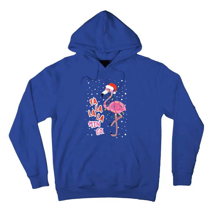 Fa La La Mingo Cute Pink Flamingo Santa Hat Merry Christmas Meaningful Gift Tall Hoodie