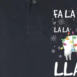 Fa La La Llama Funny Llama Christmas Softstyle Adult Sport Polo