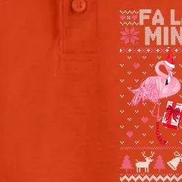 Fa La La La Mingo Flamingo Santa Pink Ugly Christmas Sweater Dry Zone Grid Performance Polo