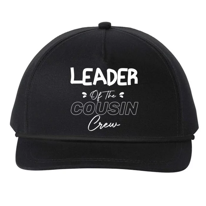 Funny Leader Leader Of The Cousin Crew Gift Snapback Five-Panel Rope Hat