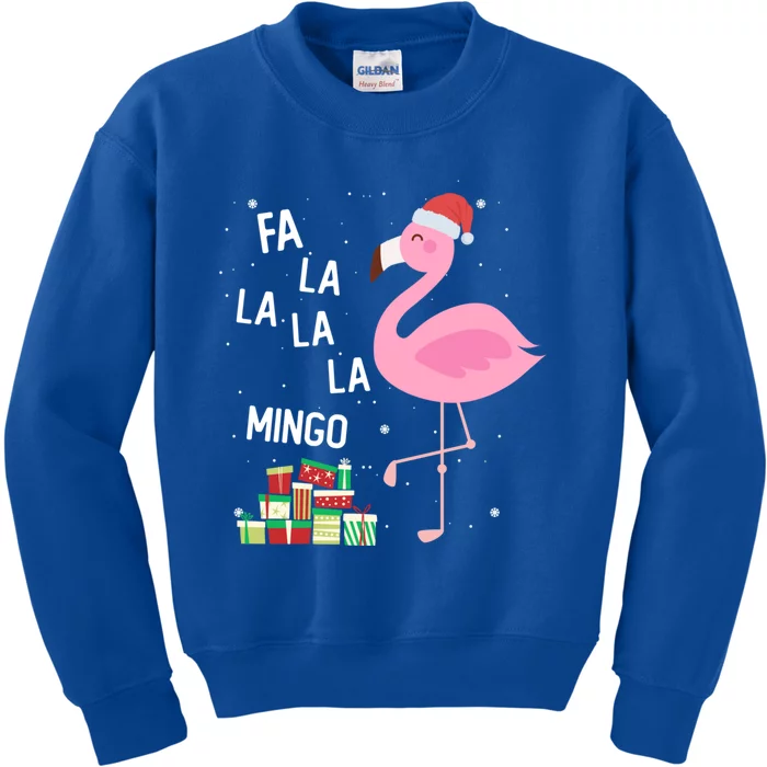 Fa La La Mingo Gift Flaming Christmas Gift Kids Sweatshirt