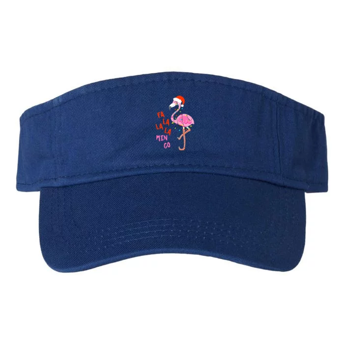 Fa La La Mingo Flamingo Christmas Tree Lights Tropical Xmas Cool Gift Valucap Bio-Washed Visor