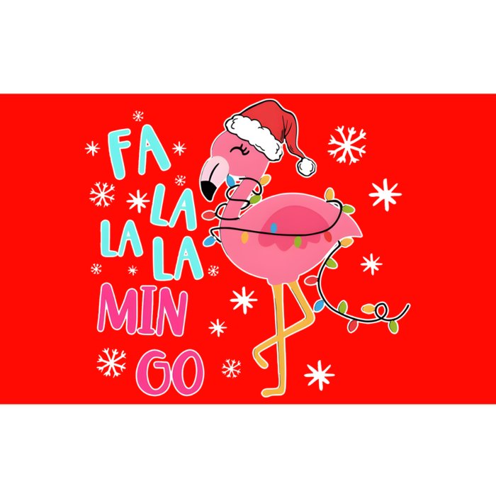 Fa La La La Mingo Funny Holiday Season Christmas Flamigo Bumper Sticker