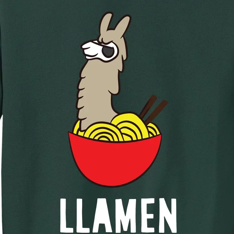 Funny LLama LLamen Noodles Chinese Food Llama Sweatshirt