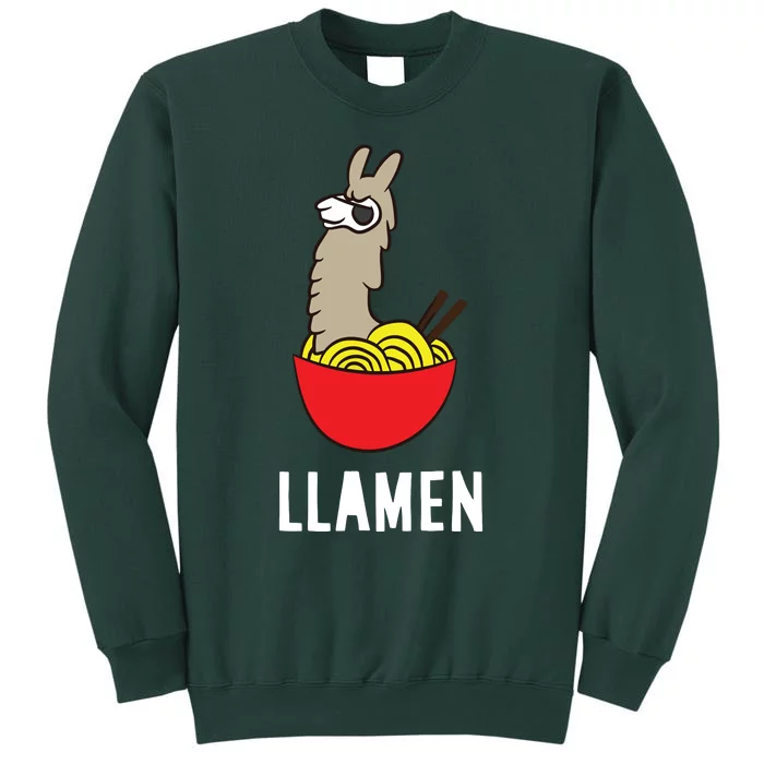 Funny LLama LLamen Noodles Chinese Food Llama Sweatshirt