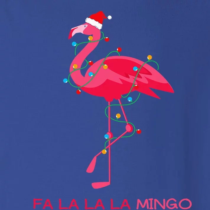 Fa La La Mingo Flamingo Christmas Tree Lights Tropical Xmas Gift Toddler Long Sleeve Shirt