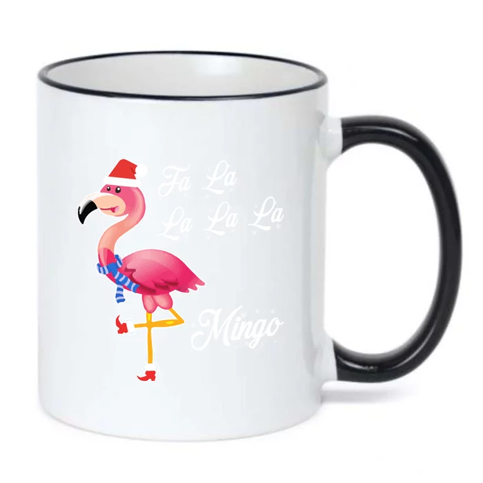 Fa La La Mingo Flamingo Cute Funny Christmas Gift Great Gift Meaningful Gift Black Color Changing Mug