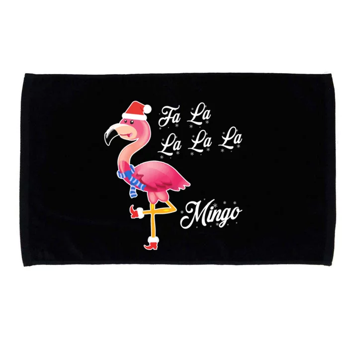 Fa La La Mingo Flamingo Cute Funny Christmas Gift Great Gift Meaningful Gift Microfiber Hand Towel