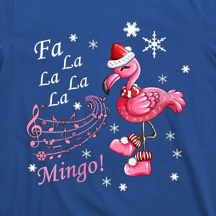 Fa La La Mingo Flamingo Lover Merry Christmas Music Fan Meaningful Gift T-Shirt