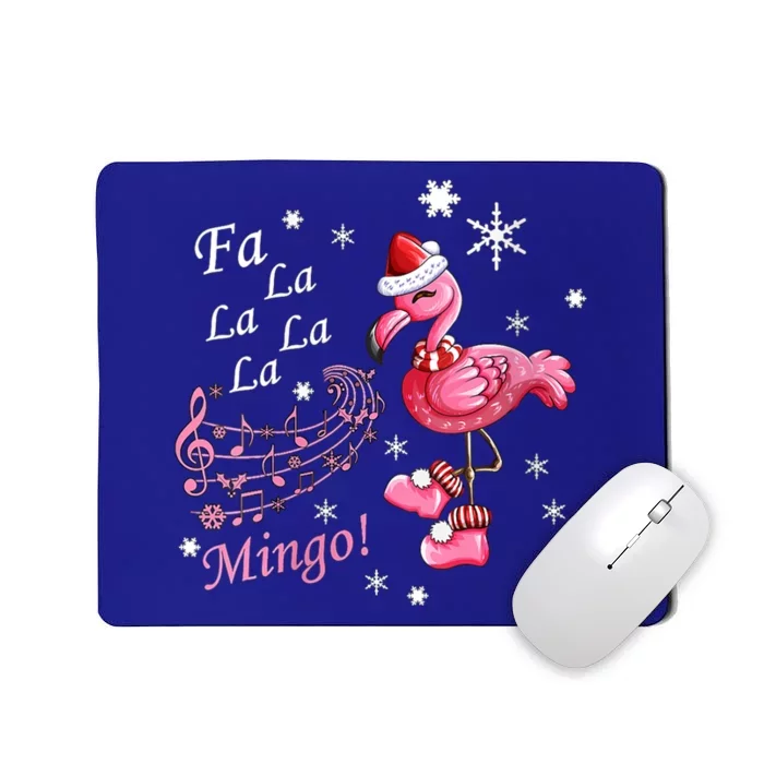 Fa La La Mingo Flamingo Lover Merry Christmas Music Fan Meaningful Gift Mousepad