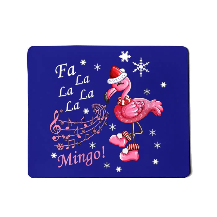 Fa La La Mingo Flamingo Lover Merry Christmas Music Fan Meaningful Gift Mousepad