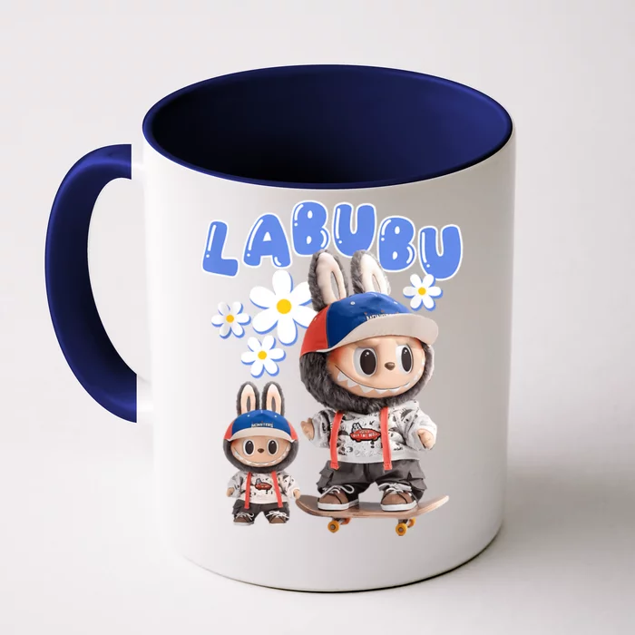 Funny Labubu Lover Cute Labubu Party Meme Front & Back Coffee Mug