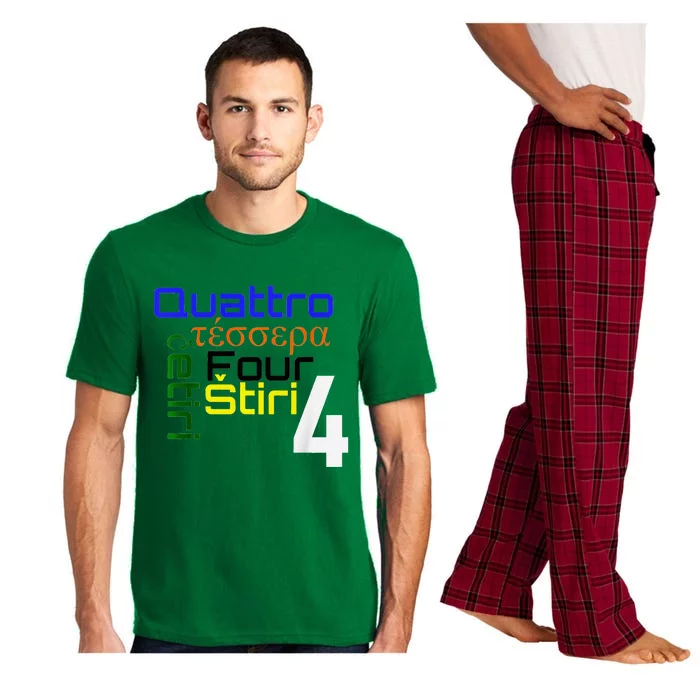 Four Languages Learning Pajama Set