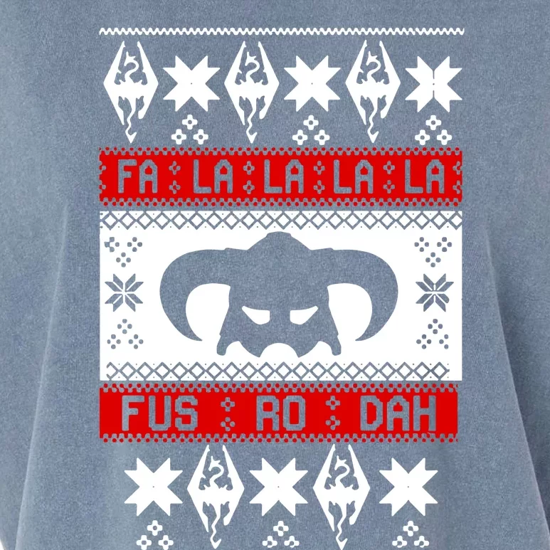 Fa La La La La Fus RO Dah Ugly Christmas Garment-Dyed Women's Muscle Tee