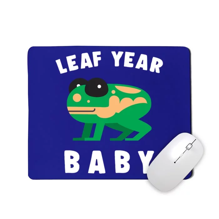 Frog Lovers Leaf Year Leaf Birthday Jumping Funny Gift Mousepad